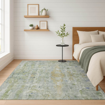 Premium Machine Washable Mayfield AMF2310 Abstract Rug