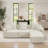 Makassar 106” Upholstered Sofa Modular Square Arm Foam Sectional With Ottoman-2064531941