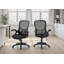 Office Chair, Swivel, Armrests, Adjustable Height, Ergonomic, Work, Black Mesh, Black Metal, Contemporary, Modern