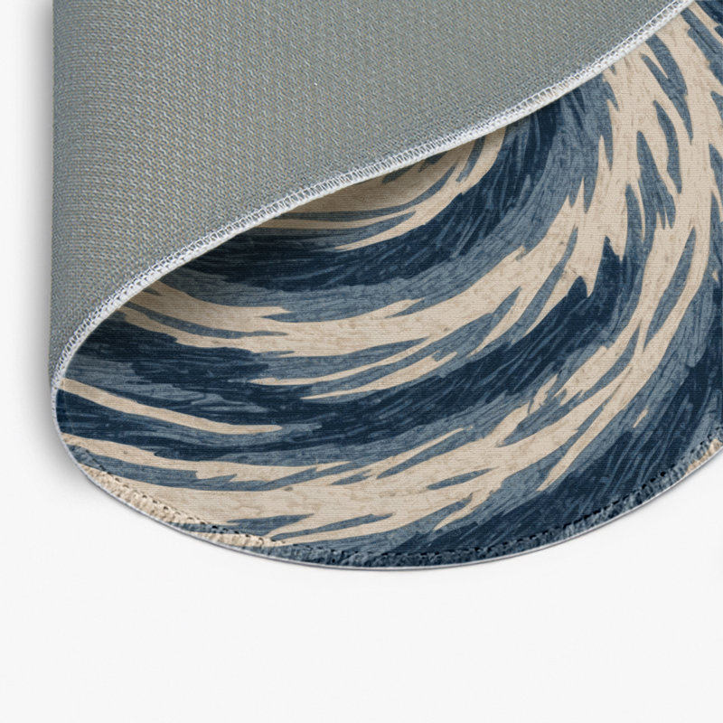 Tapis intérieur et extérieur gris Nature, Rond 5 pi