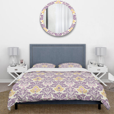 Ensemble de housse de couette Damask Blush