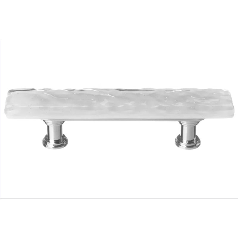 Skinny Glacier Bar / Handle Pull, Polished Chrome, Blue Grey