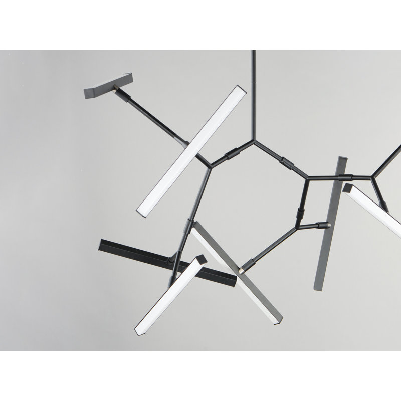 Fissell 8 - Light Black LED Sputnik Pendant