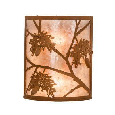 Rustic Lodge Flush Mounted Sconce