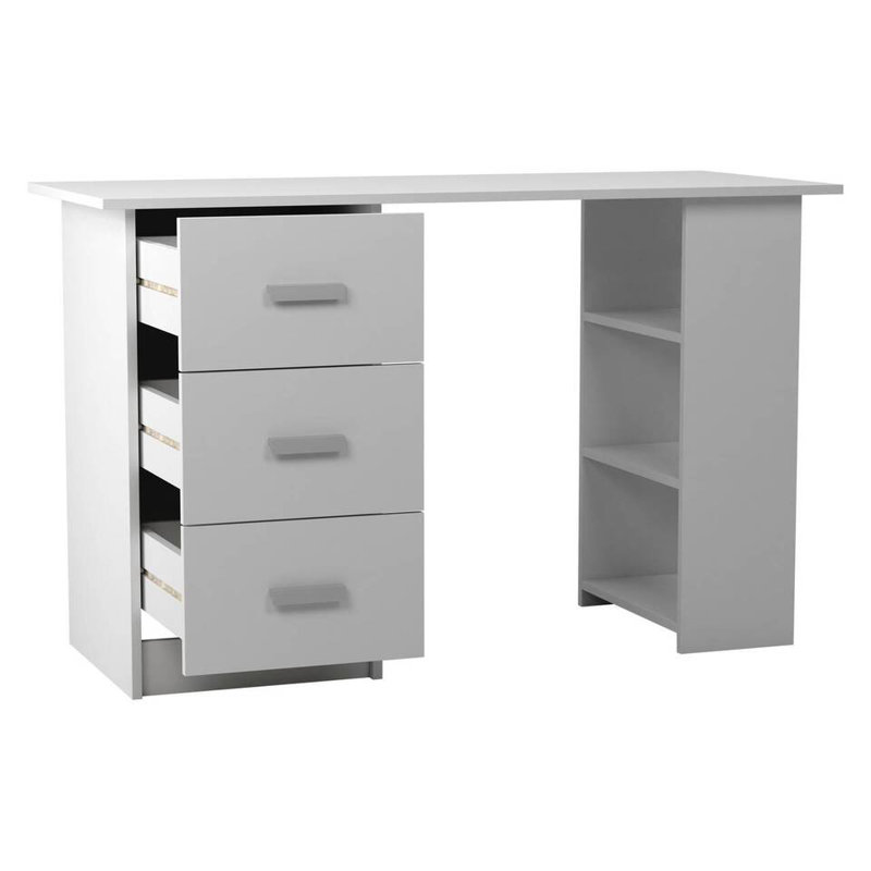 Sonnette Rectangle 49cm L Computer Table, White