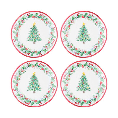 Christmas Tree, 6" Melamine Plate S12