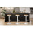 Swivel Wood Seat Bar Stools Adjustable-Height Backless Counter Stool With Metal Frame-1092168744