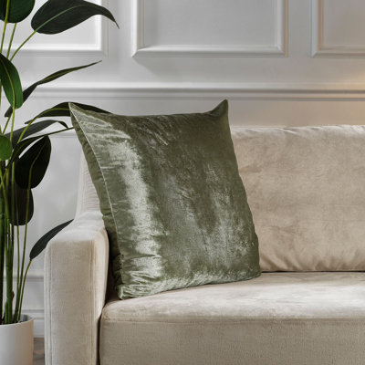 Housse de coussin en velours brillant