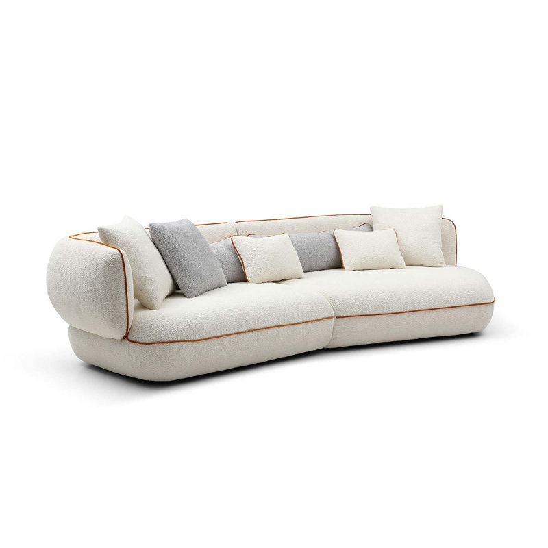 Maggiore Upholstered 122 " Sofa, Chenille Beige