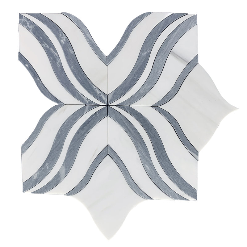 12" x 12" Marble Arabesque Mosaic Wall & Floor Tile