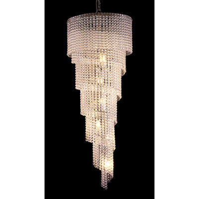 Lustre suspendu en acier inoxydable 6 lumières