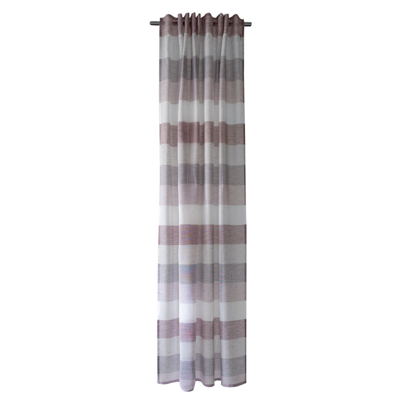 Dickenson Semi Sheer Curtain, Berry