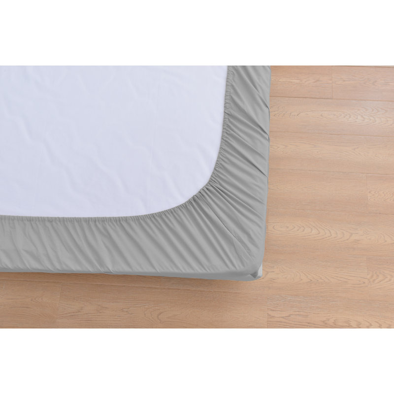 Ensemble de draps 1800 en rayonne de bambou, Grand, Argent