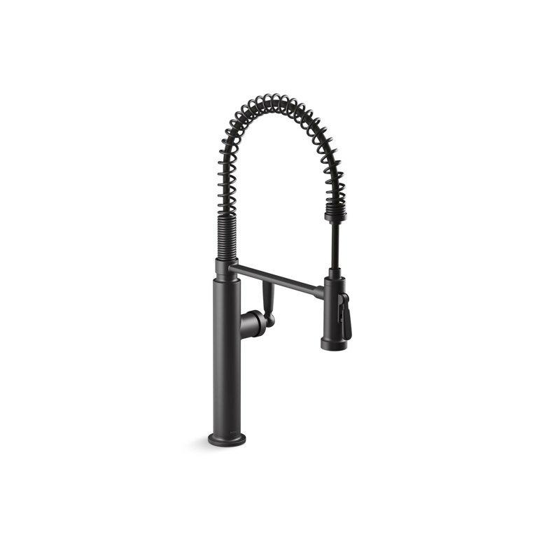 Edalyn by Studio McGee Semi-Professional Kitchen Sink Faucet with Two-Function Sprayhead, Matte Black