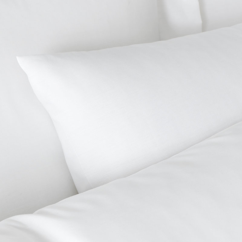 180 Thread Count Egyptian 100% Cotton Standard Pillowcase, White