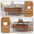 39.37'' W Oval Lift Top Coffee Table With Storage-1042634871