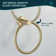 Wall Mounted Towel Ring With Installation Hardware