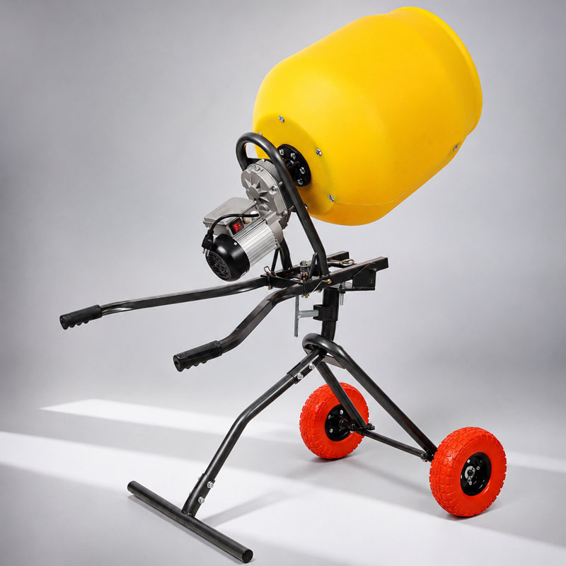 Portable Electric Poly Drum Concrete Mixer for Mortar Stucco and Fodder