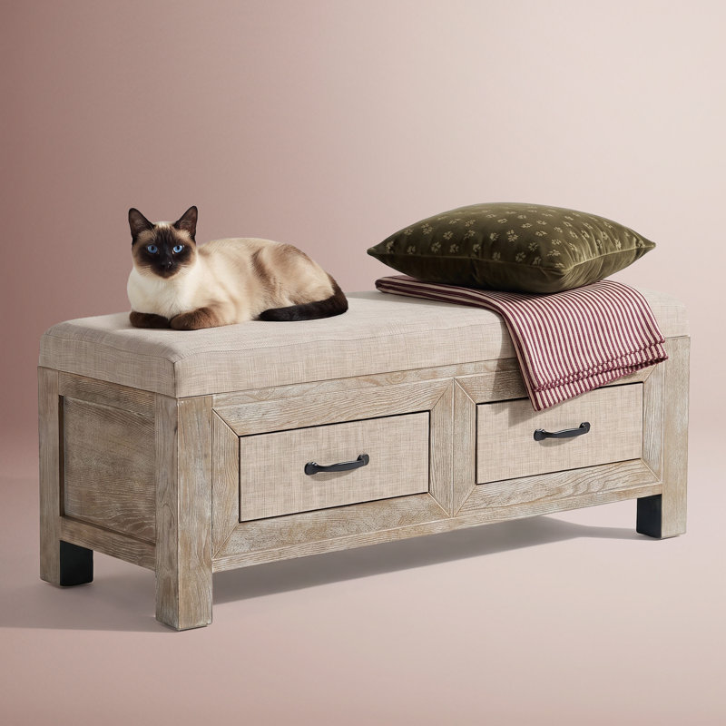 Murphy ClickDecor Cottage Upholstered Storage Bench
