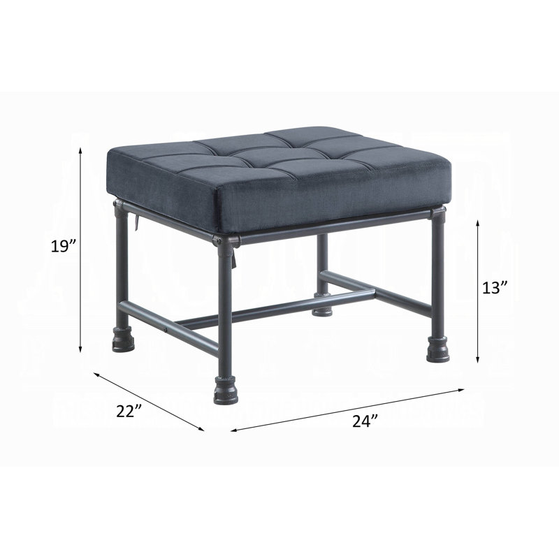 Jovel Velvet Ottoman