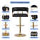 Bar Stools PU Leather Swivel Counter Stools with Backs