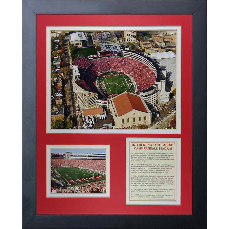 Souvenirs encadrée camp badgers camp randall