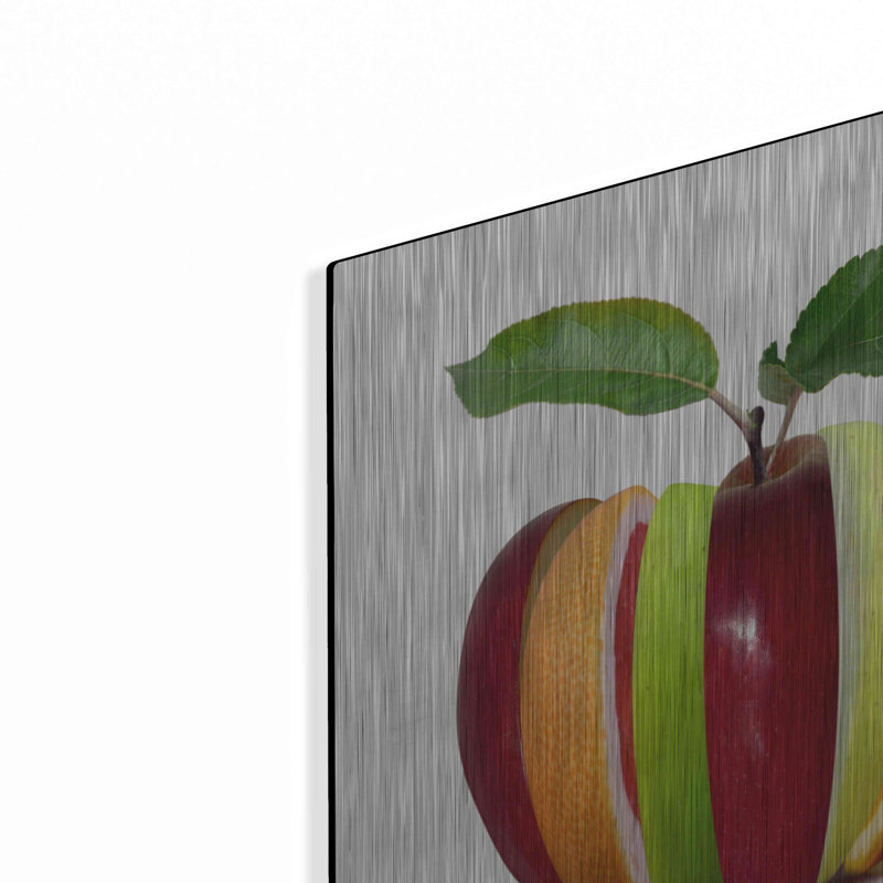 «Fruitfully», art mural en métal, H 12 po x l 12 po