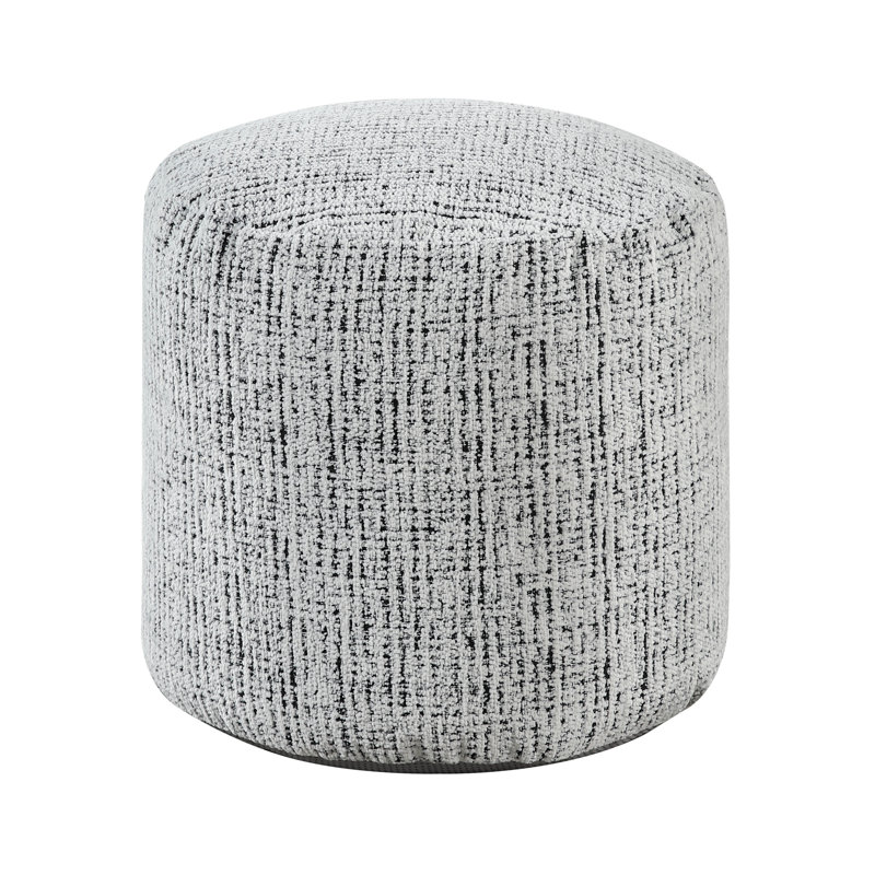16,82 po Profondeur de l'emballage Repose-pieds cylindrique avec fermeture à glissière en tissu multicolore et repose-pieds antidérapant