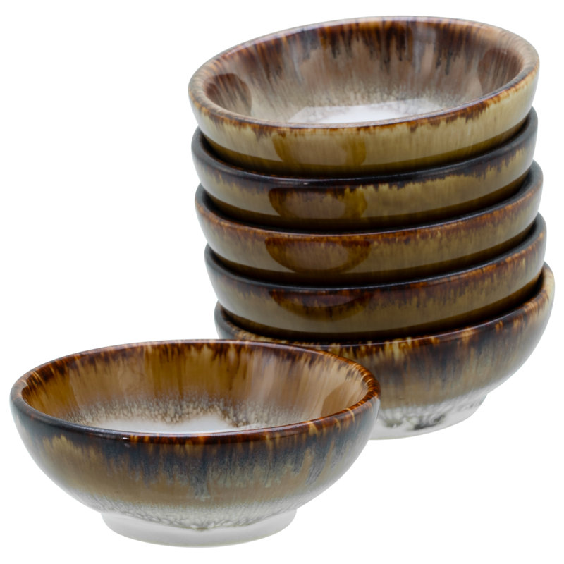 Cascade Blue Soy Bowl, Brown/Cream