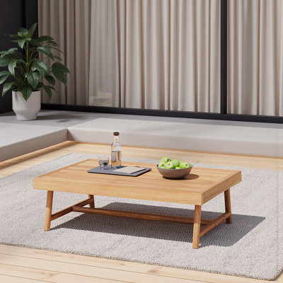 Table basse de patio en bois d'acacia
