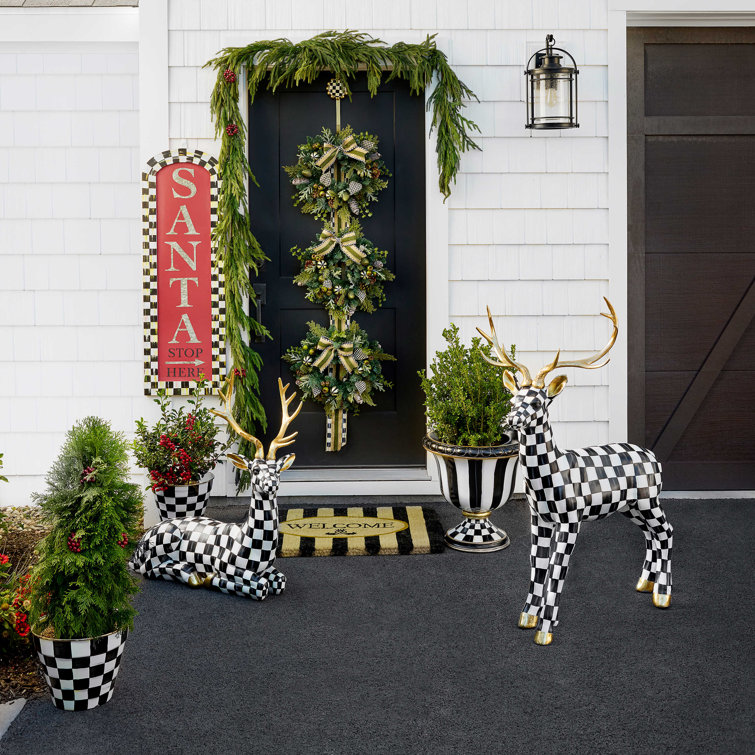 MacKenzie-Childs  Welcome Awning Stripe Entrance Mat