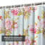 Rideau de douche imperméable à motif floral rose avec 12 crochets-260298450