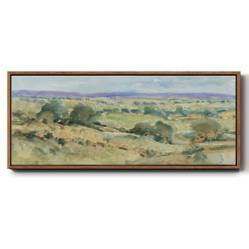 Soft Lavender Sky I- Framed Canvas