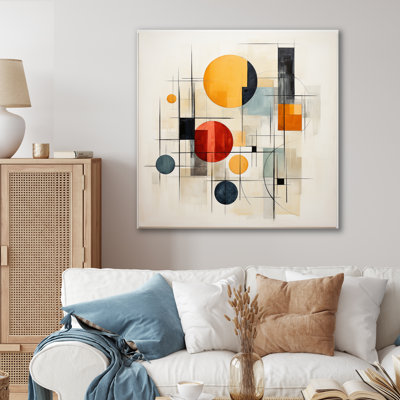 Colorful Mid Century Geometry Patchwork I - Print -  Ivy Bronx, 3E087EC0E82C4338B21F5E252E43B5B7