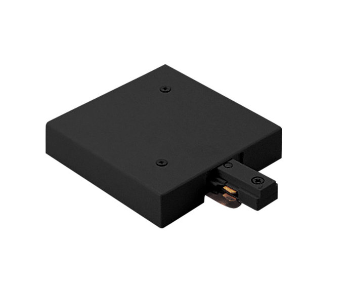 Alimentation de bout en t pour système d’éclairage sur rail J Series, Noir