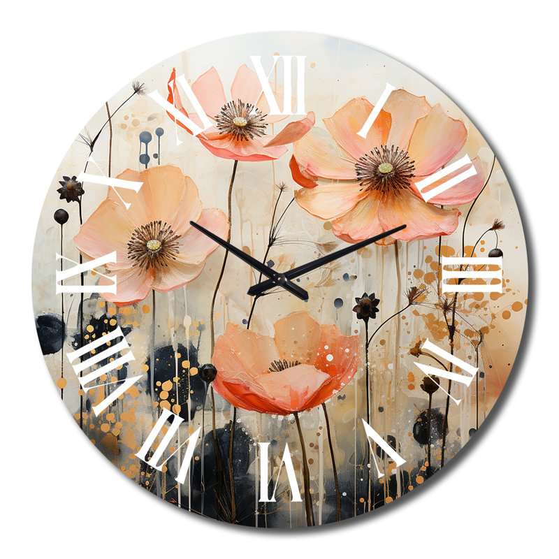 Horloge murale en métal, Grand