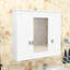 Armoire de rangement murale avec tablettes réglables, rangement dissimulé et résistant à l'humidité-840824928