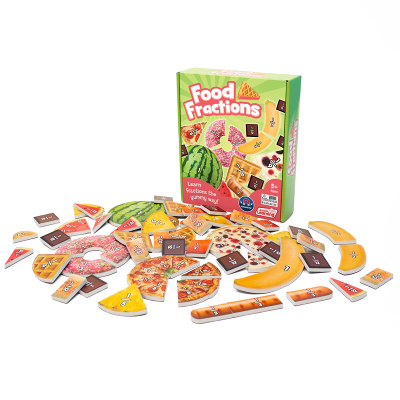 Ensemble d'apprentissage éducatif fractions alimentaires