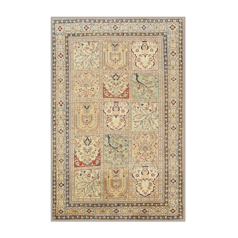 Tapis beige Southwestern, Rectangle de 5 pi x 8 pi