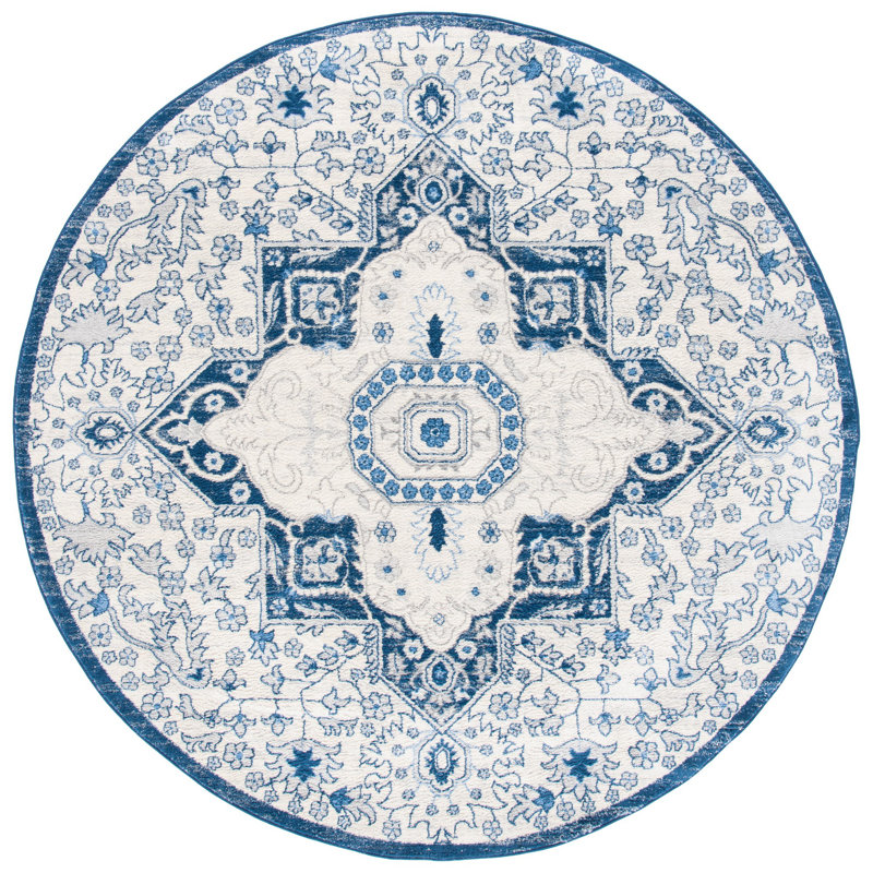 Appley Performance Oriental Rug, Round 6'7"