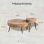 Ensemble de tables basses 2 pièces Ciriclio