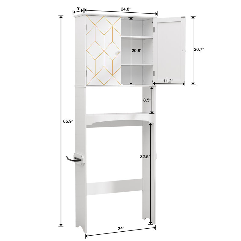 Kynsey Over The Toilet Storage, White