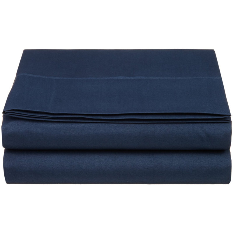 Luxury Microfiber Fitted Sheet with 16 Inch Deep Pocket, Navy