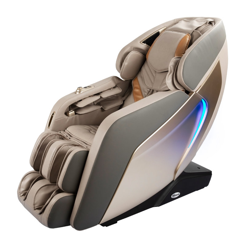 Pro Acro 3D Massage Chair, Taupe Faux Leather, Taupe