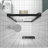 44-48"X76" Aluminum Frame Double Sliding Shower Door,Bypass Bathroom Sliding Door With Premium 1/4" (6Mm) Clear Tempered Glass, Black Hardware Sliding Glass Shower Enclosure,Matte Black Finished-121720224