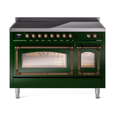 ILVE Nostalgie II Noblesse 48 in Induction Range, 6 Induction Elements (Glass Door)