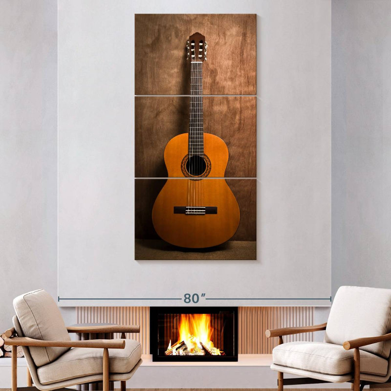 Guitare classique, H 80 po x l 39 po