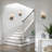 1-Light Wall Sconce With Clear Ribbed Glass