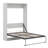 Half Self-Close and Open Murphy Bed Cabinet-101056536