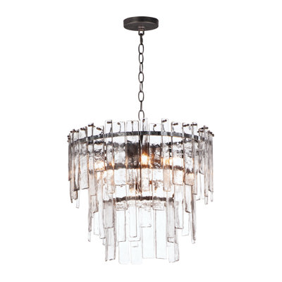 Warren - Luminaire suspendu unique en bronze foncé clair